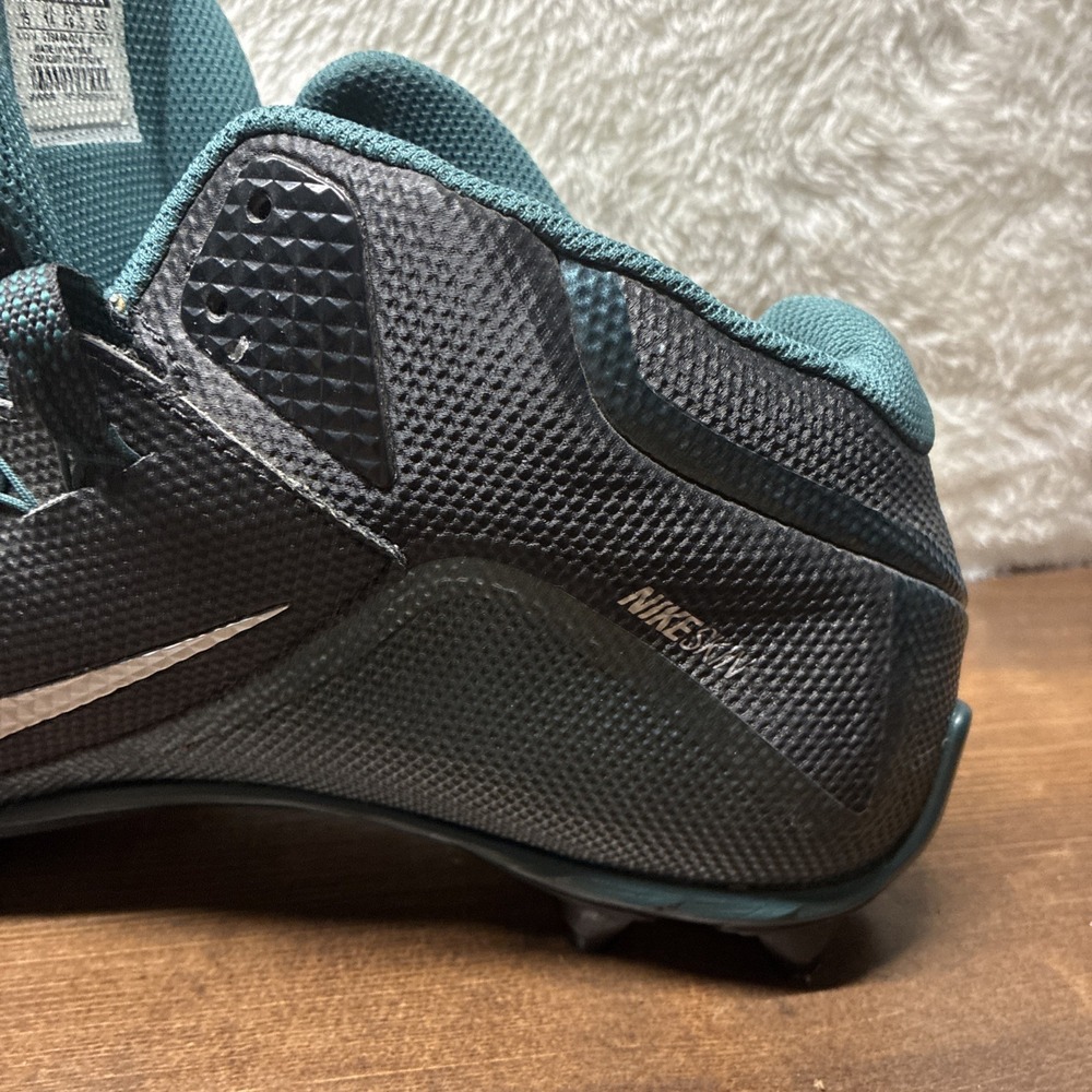 Mens Nike Alpha Pro 2 Mid Football Cleats Green Black Shoes Sz 15 729444-024 - Picture 10 of 16